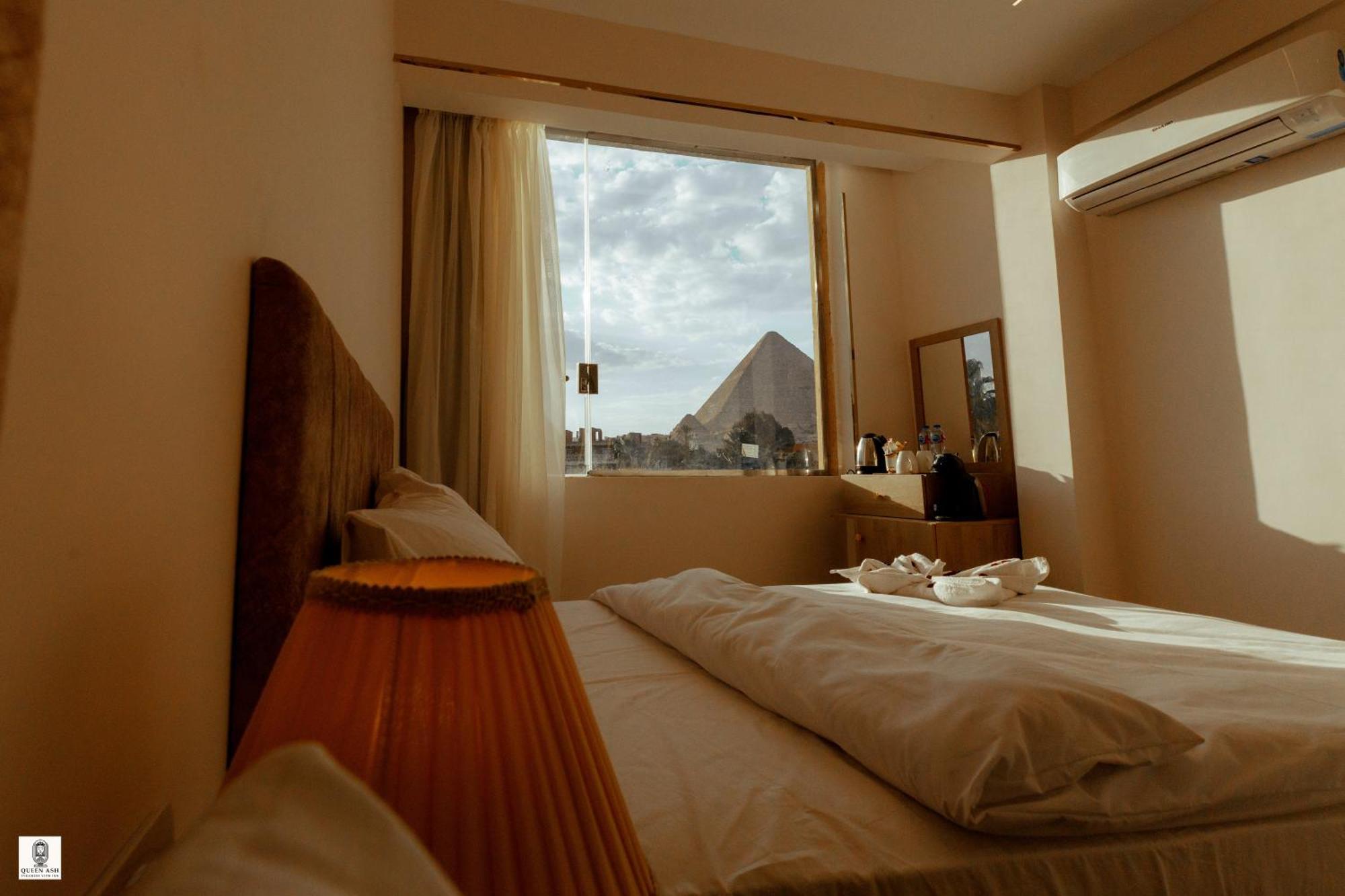 Queen Ash Pyramid View Inn Kafret el-Gabal Eksteriør billede