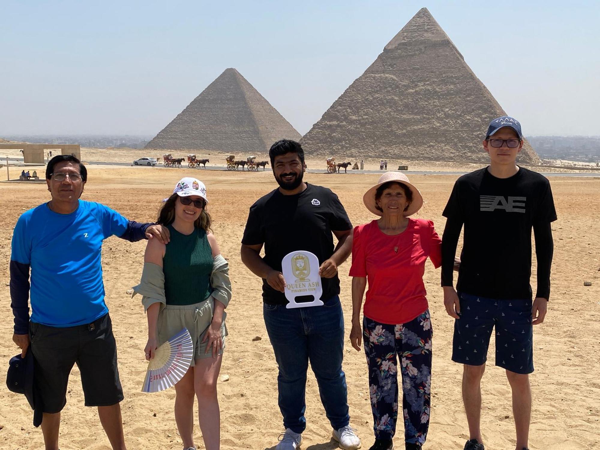 Queen Ash Pyramid View Inn Kafret el-Gabal Eksteriør billede