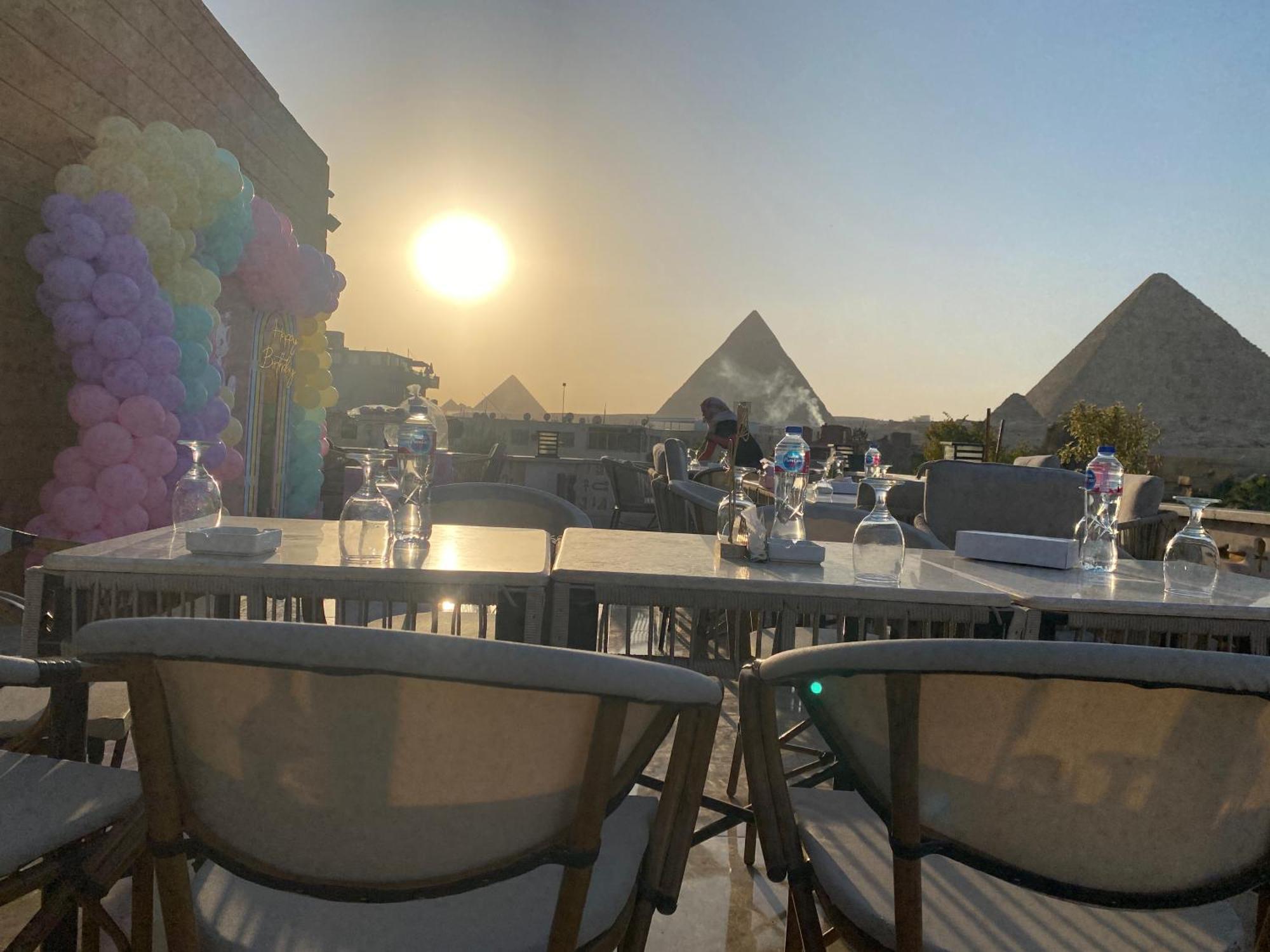 Queen Ash Pyramid View Inn Kafret el-Gabal Eksteriør billede
