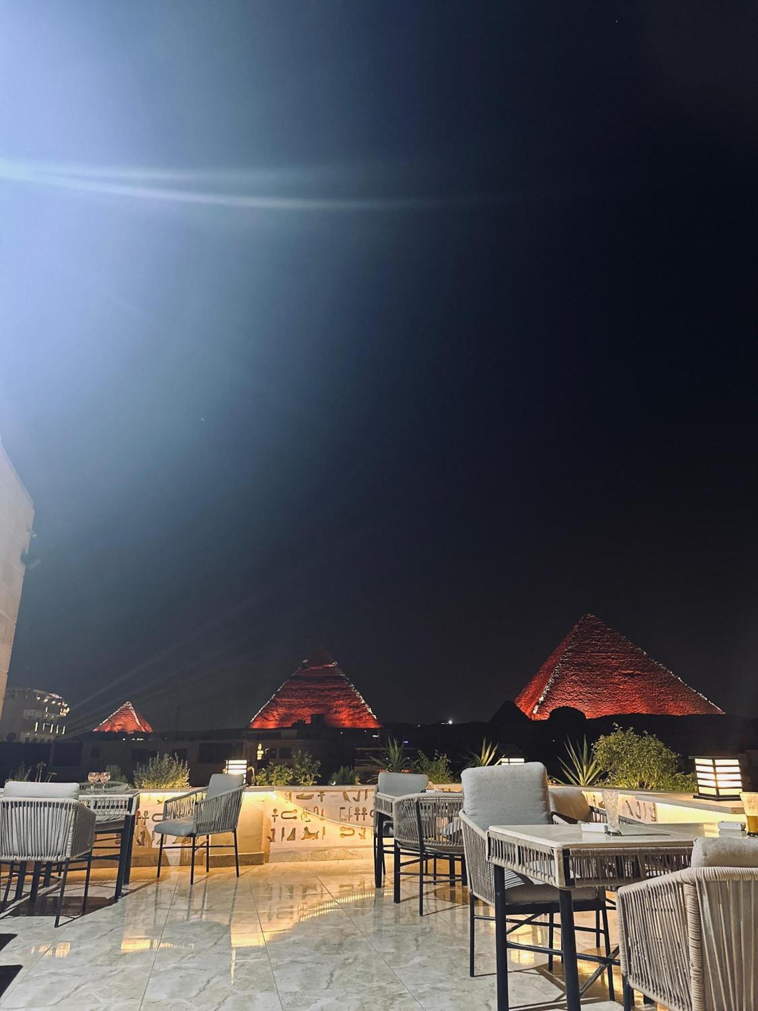 Queen Ash Pyramid View Inn Kafret el-Gabal Eksteriør billede